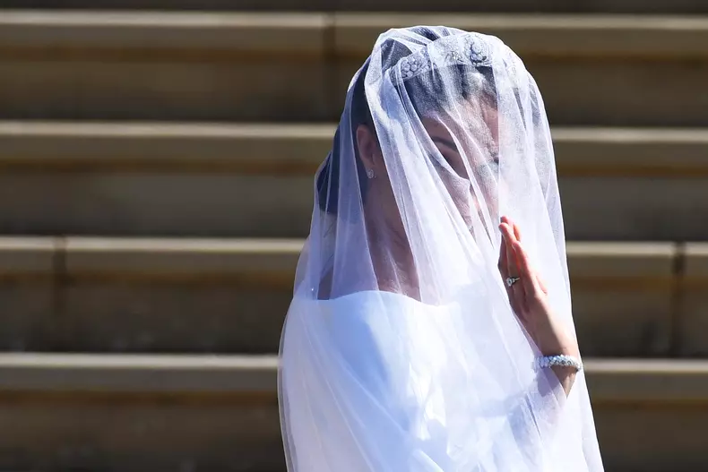 Meghan Markle în rochie de mireasă