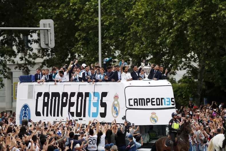 Real Madrid celebrates UEFA Champions League title in Madrid