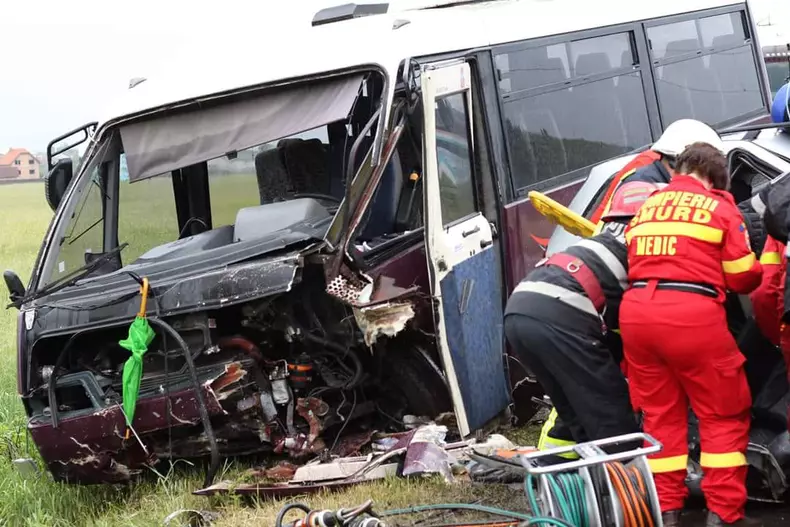 Accident grav în Sâncrăieni, Harghita, (3)