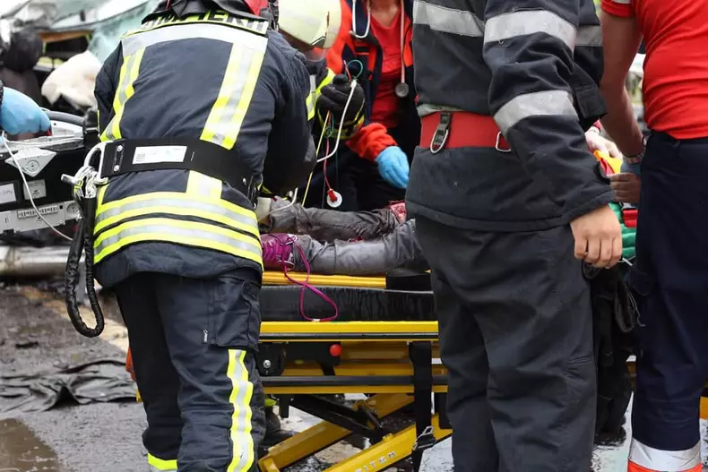 Accident grav în Sâncrăieni, Harghita, (5)