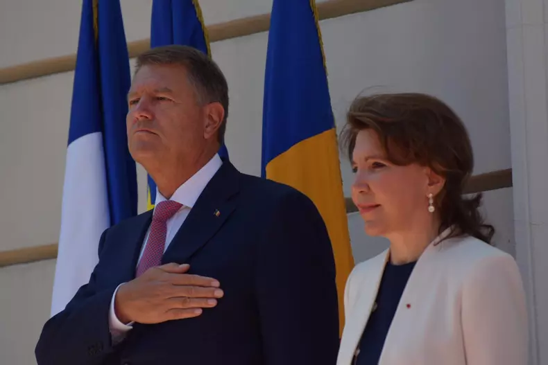 Klaus Iohannis, receptie Ziua Franței