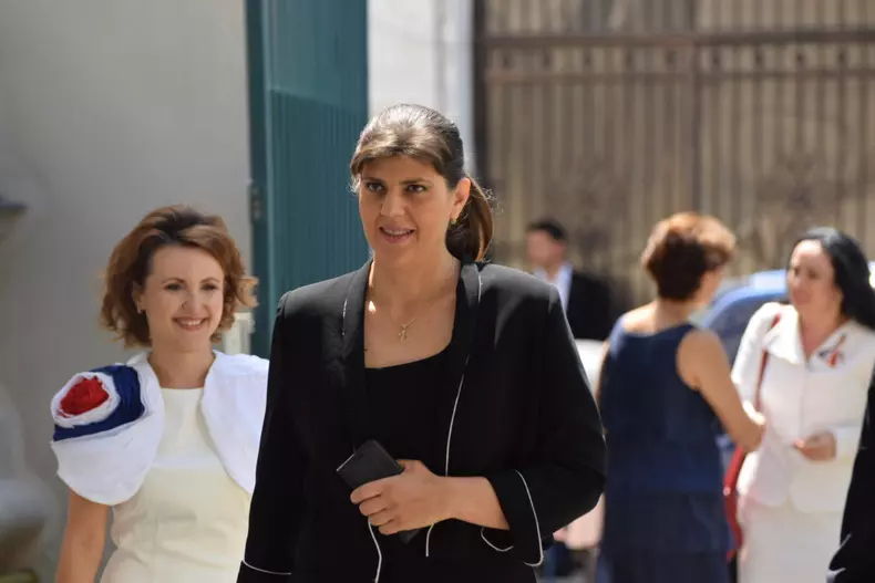 Laura Codruța Kovesi, la recepția organizată de Ambasada Franței în Romania