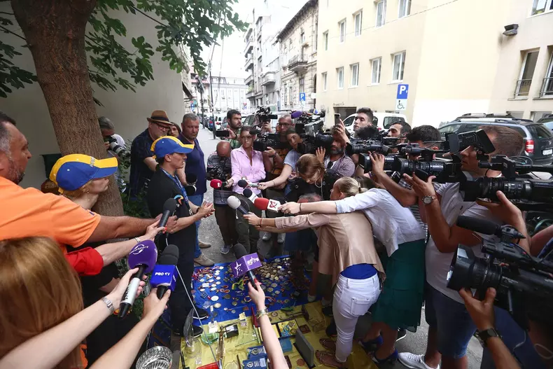 Marian Drăgulescu protest MTS