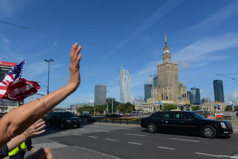 US President Donald J. Trump in Warsaw