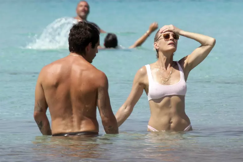 *EXCLUSIVE* Robin Wright and Clement Giraudet show PDA on holiday in Formentera