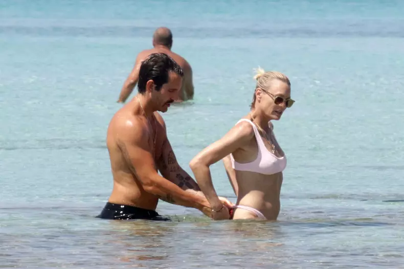 *EXCLUSIVE* Robin Wright and Clement Giraudet show PDA on holiday in Formentera