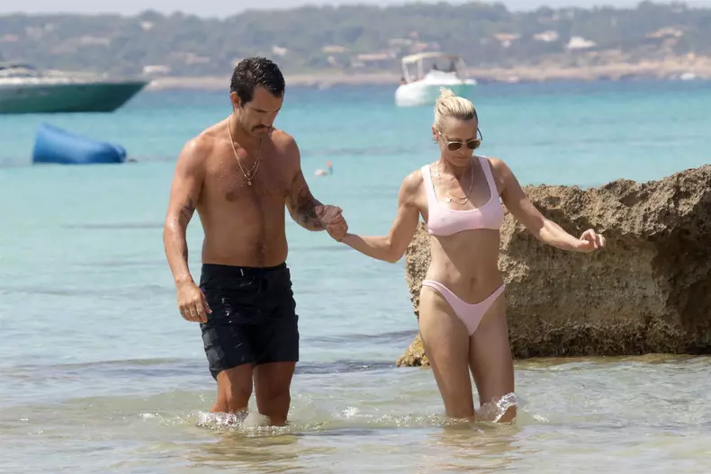 *EXCLUSIVE* Robin Wright and Clement Giraudet show PDA on holiday in Formentera