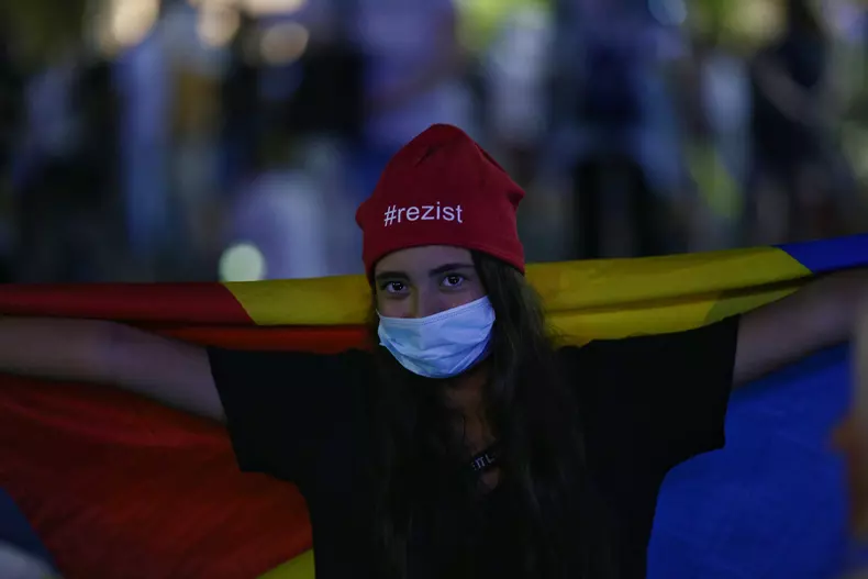 protest Piata Victoriei, 17 august