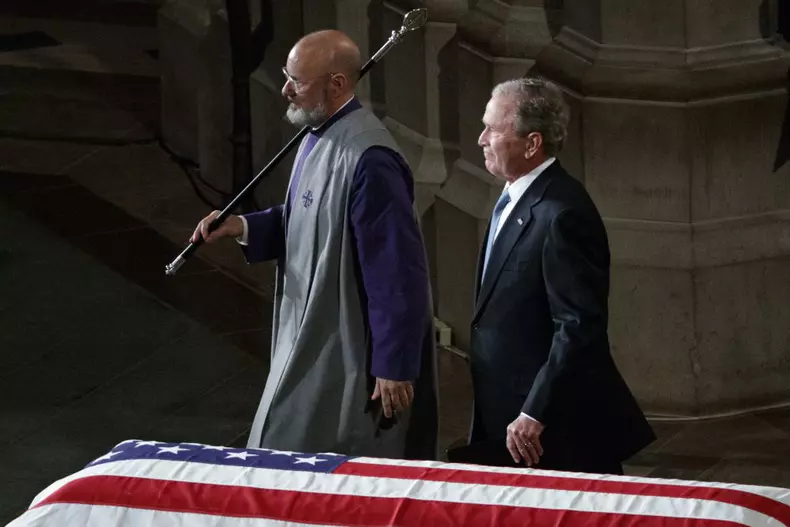 Memorial sevice for Senator John McCain at the Washington National Cathedral