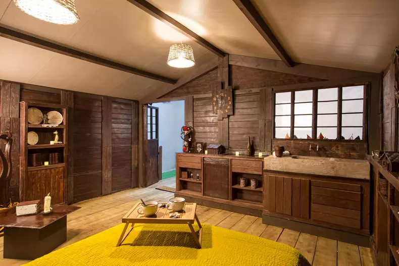 Inside the ¬50-a-night French cottage made entirely of chocolate& with edible furniture, duck pond and flowerbed