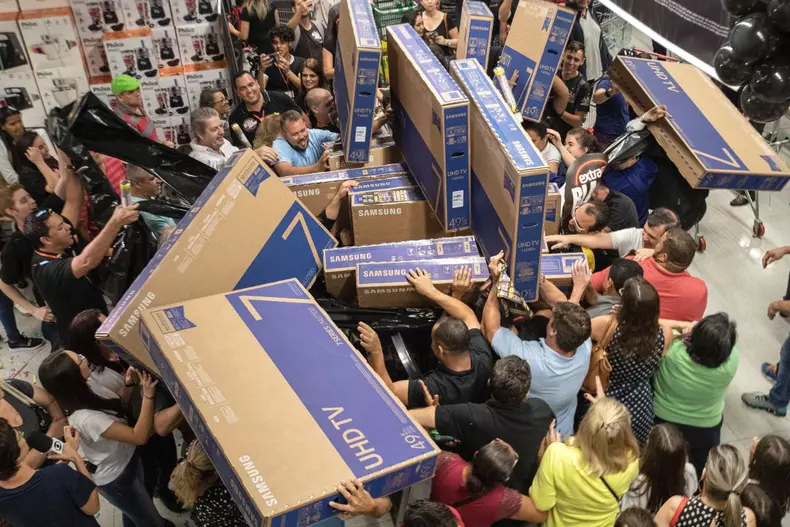 Black Friday sales take place in Sao Paulo