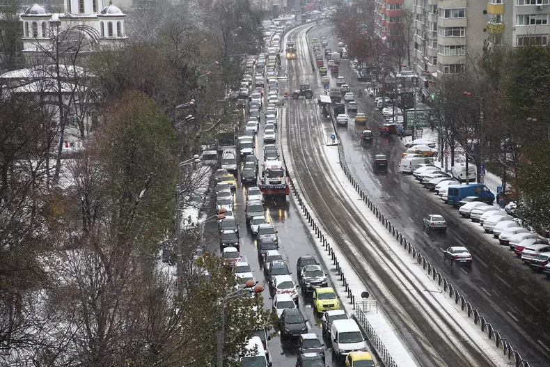 ninsoare in bucuresti-28 noiembrie