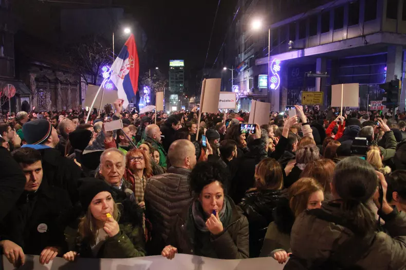 Anti-government protest in Serbia