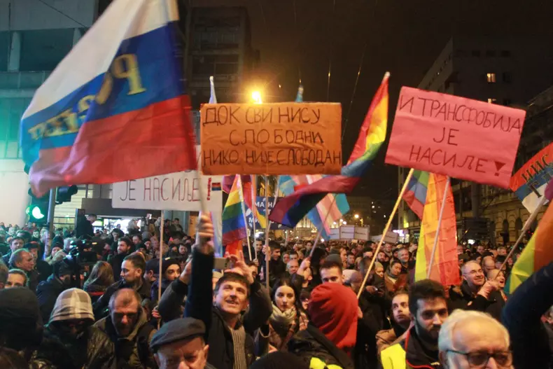 Anti-government protest in Serbia