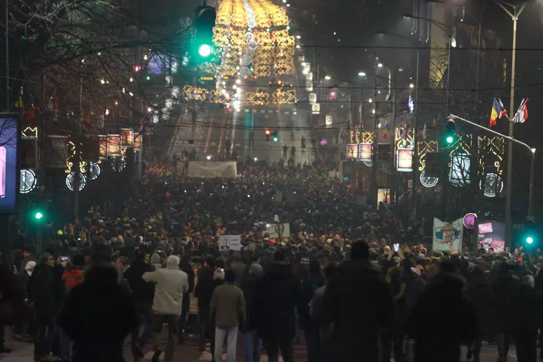 Anti-government protest in Serbia