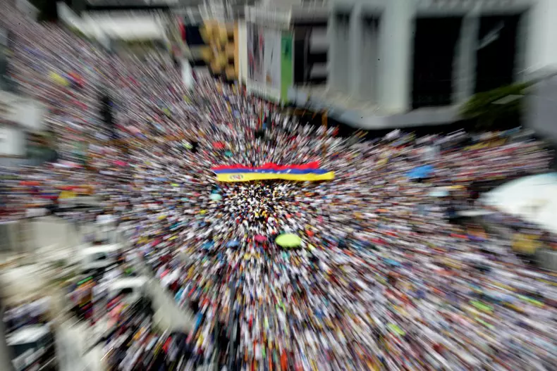 Protest against Maduro's Government, in Caracas