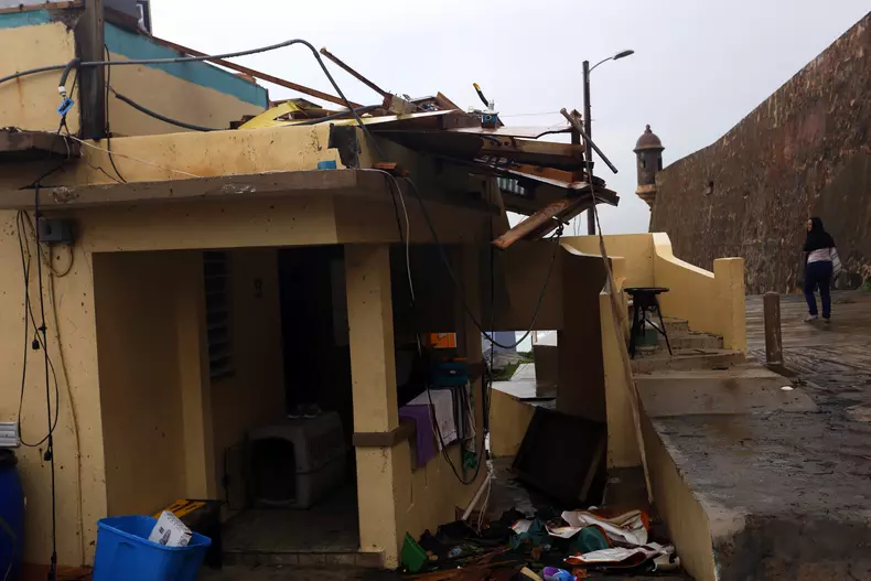 Hurricane Maria aftermath in Puerto Rico