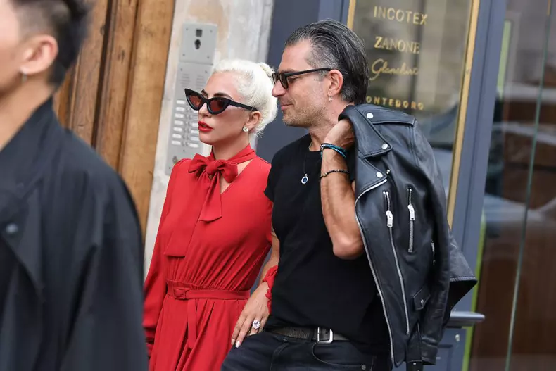 Lady Gaga and Christian Carino in Paris