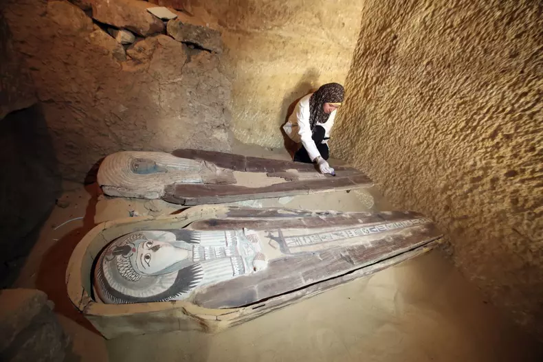 Part of an Old Kingdom cemetery discovered in Giza