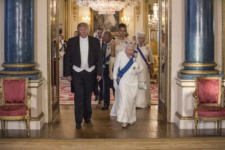 US President Donald Trump visits UK