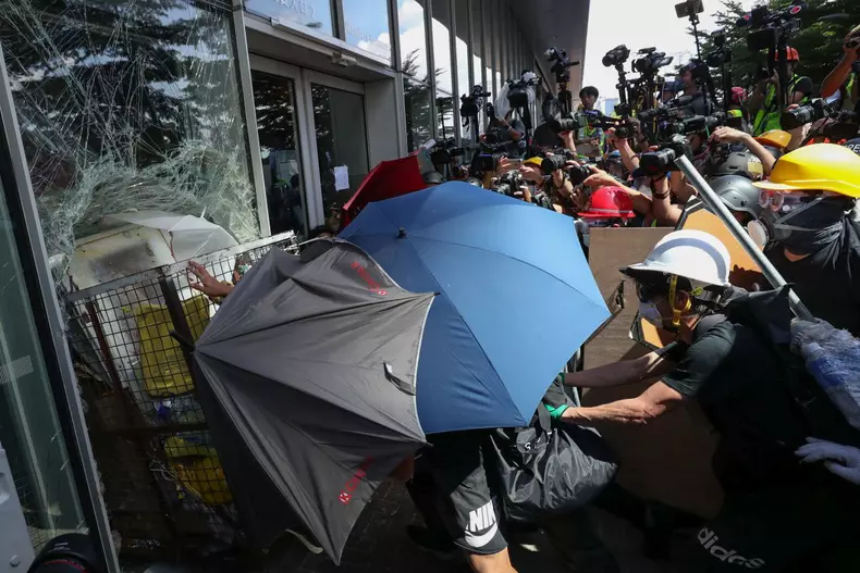 Anti-extradition bill protest in Hong Kong