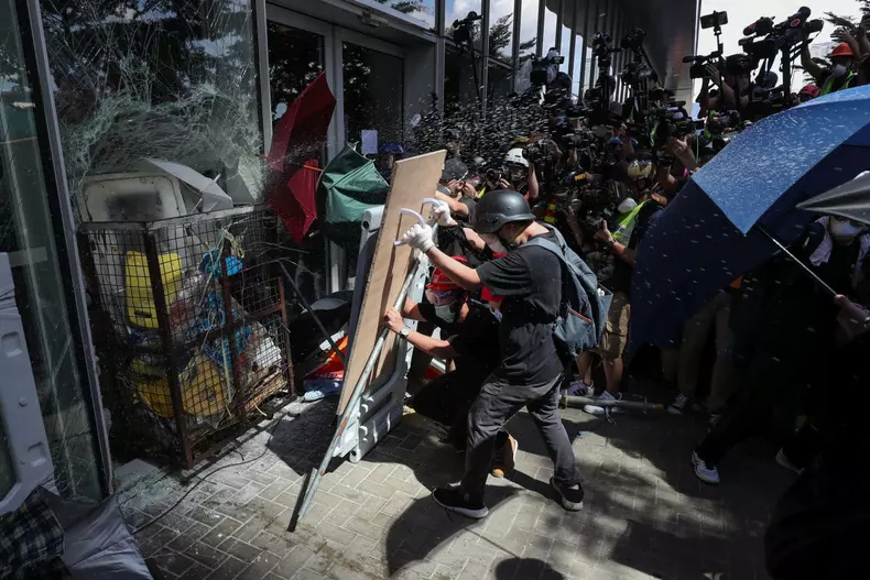 Anti-extradition bill protest in Hong Kong