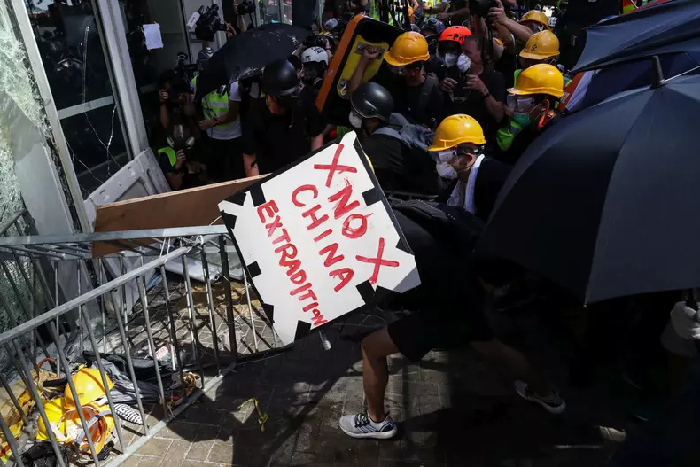 Anti-extradition bill protest in Hong Kong