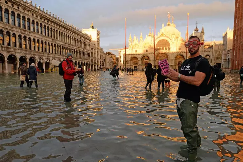 Veneția, inundată din nou