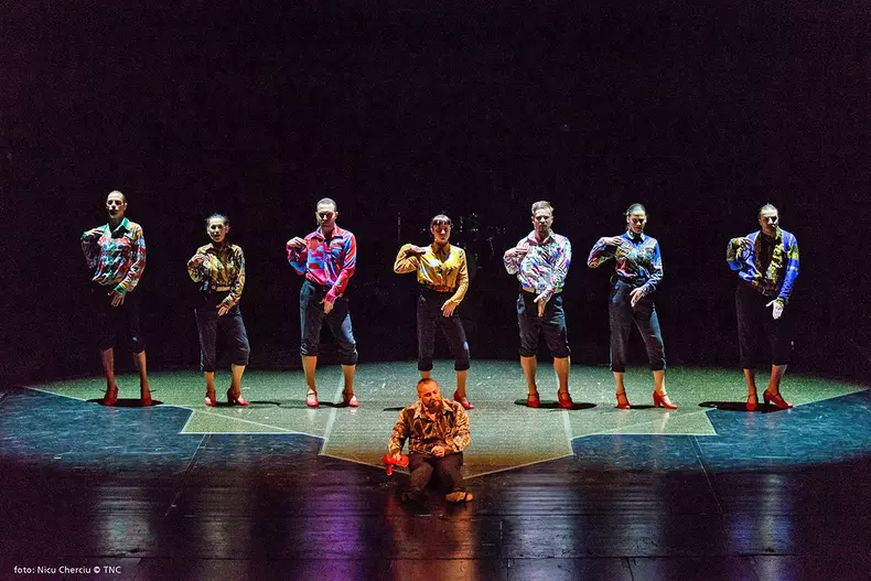 Imagini din spectacolul “Singur printre mârlani”, foto Nicu Cherciu