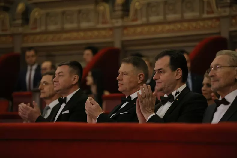 Ateneul Roman-Mihai Eminescu-Klaus Iohannis-Ludovic Orban-Emil Constantinescu-loja