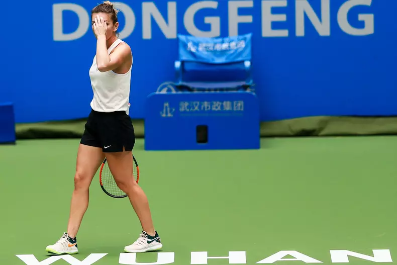 Simona Halep, la Wuhan  FOTO: Hepta