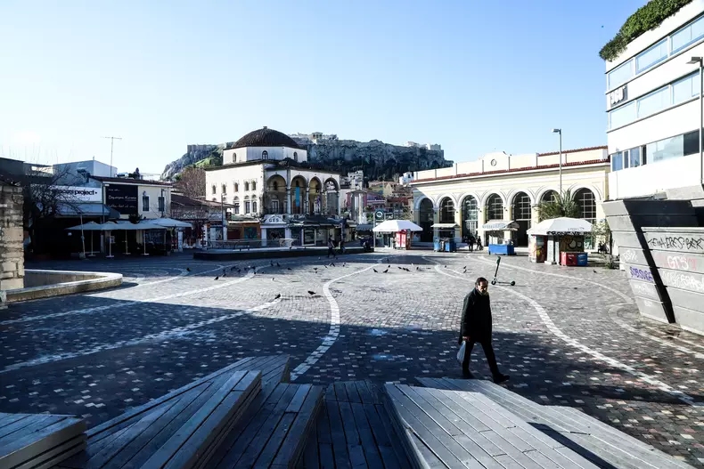 Atena, Piața Monastiraki, lângă Acropole