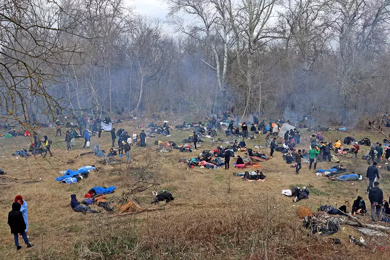 Kastanies, la frontiera dintre Turcia și Grecia / Epa