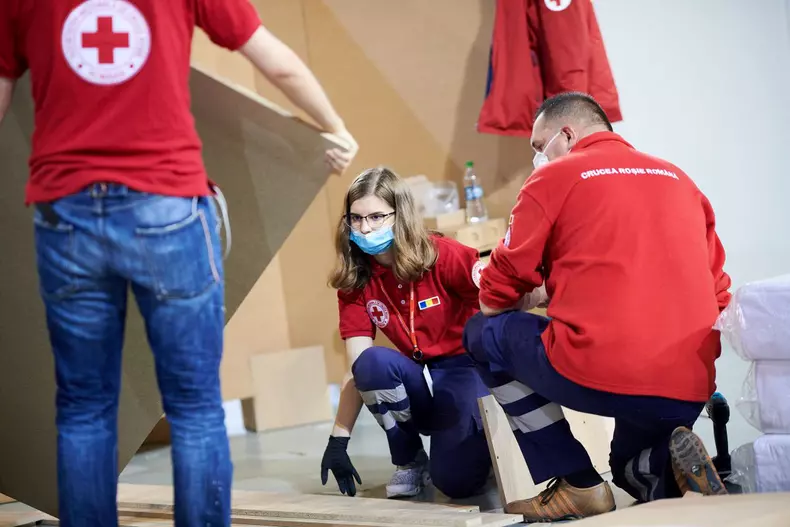 Spitalul Suport pentru bolnavii de covid din Sala Polivalenta Cluj-Napoca