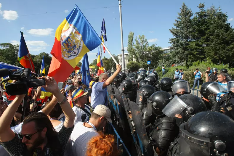 Piața Victoriei, 10 august 2018