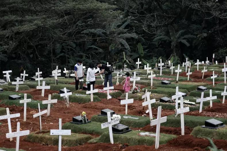 Înmormântare în Indonezia. Foto: Hepta