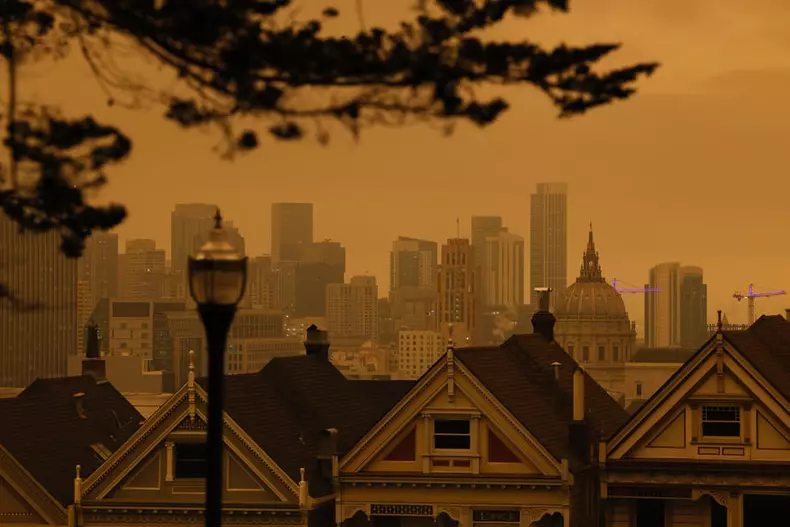 Imagini apocaliptice în San Francisco, după incendiile de vegetație