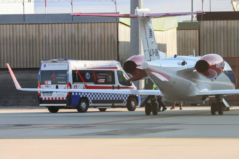 Avionul în care a fost transportat Cristiano Ronaldo până la aeroportul din Torino. Foto: Profimedia