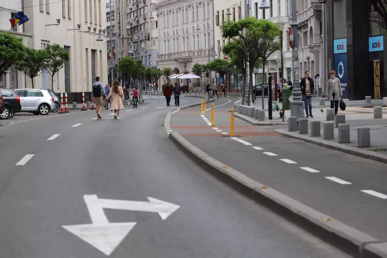 Străzile din centrul Bucureștiului devin pietonale pe timpul weekendului FOTO: Eli Driu