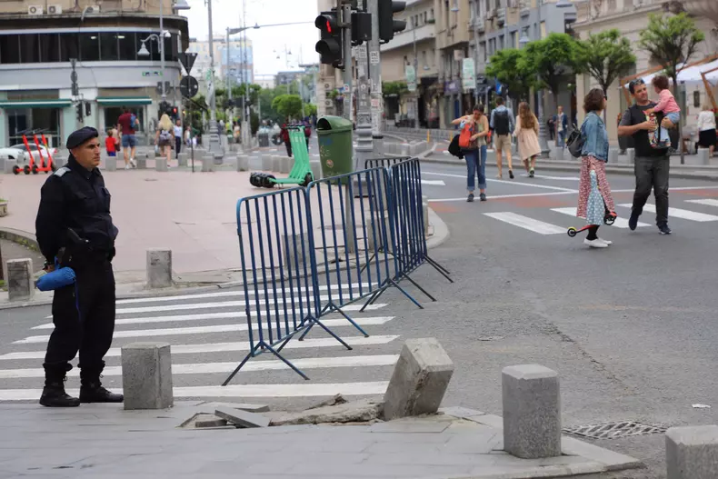 Străzile din centrul Bucureștiului devin pietonale pe timpul weekendului FOTO: Eli Driu