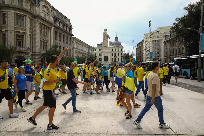 Austria - Ucraina Euro 2020 Centrul Vechi București FOTO: Vlad Chirea