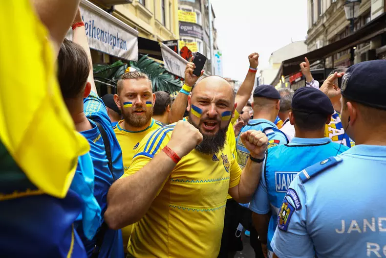 Austria - Ucraina Euro 2020 Centrul Vechi București FOTO: Vlad Chirea