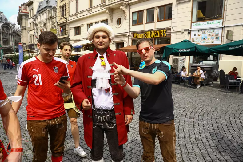 Austria - Ucraina Euro 2020 Centrul Vechi București FOTO: Vlad Chirea