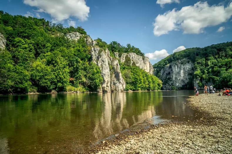The,Danube,River,In,Kelheim,,Bavaria,,Germany