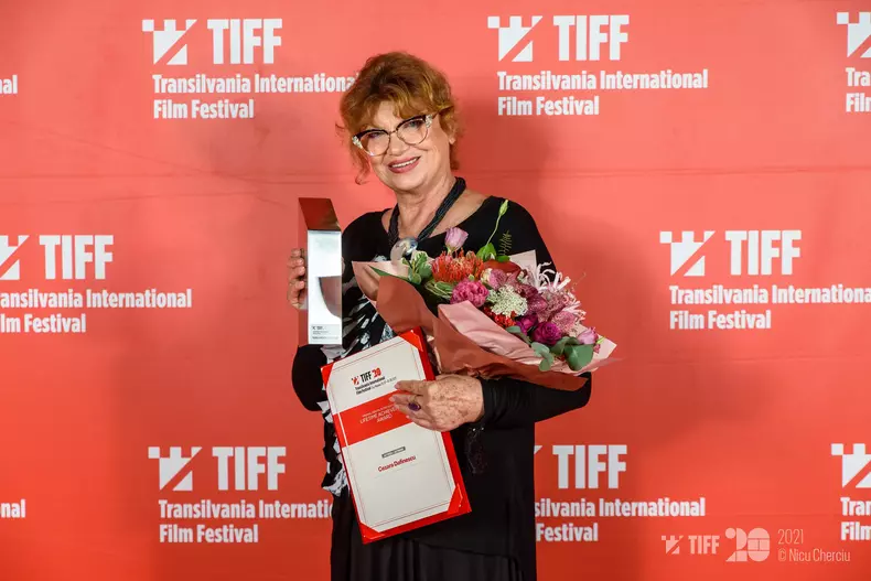 Cezara Dafinescu - Premiul pentru întreaga Carieră - TIFF 2021 - Foto Nicu Cherciu