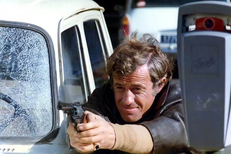 Jean-Paul Belmondo în filmul "Peur sur la ville". 1974
