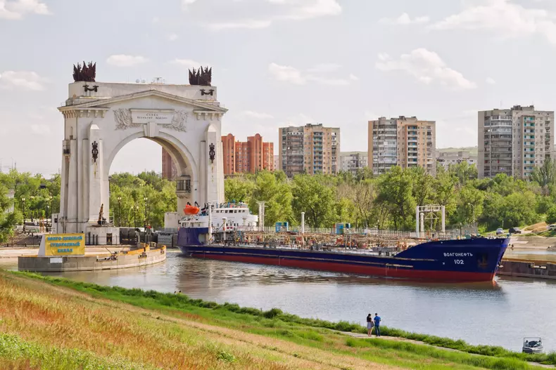 Volgograd,-,May,22:,The,Output,From,The,Volga-don,Shipping