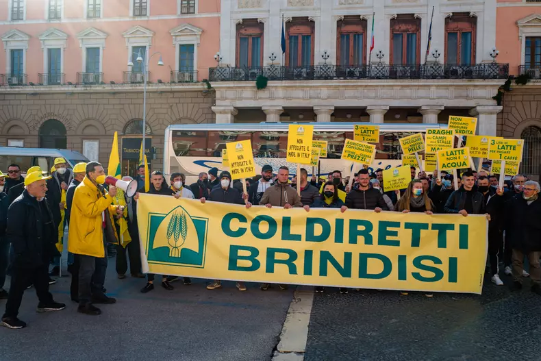 Coldiretti Protest In Bari, Italy - 25 Feb 2022