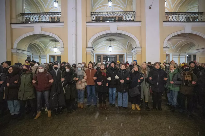 People protest against Russian special military operation in Ukraine