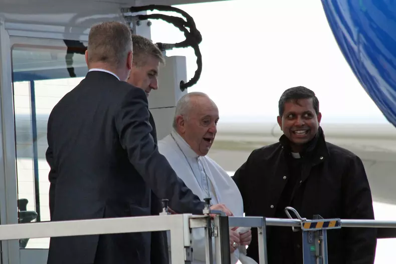 Pope Francis departs for a two-day trip to Malta